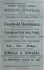 Maltings Farm, Wheathampstead, Hertfordshire, England - 1898 advertisement for auction