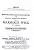 Advertisement of 12 May 1921 auction of Marshalswick.