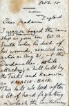 William Alexander Ivory SMITH letter of death from Commander Hutton