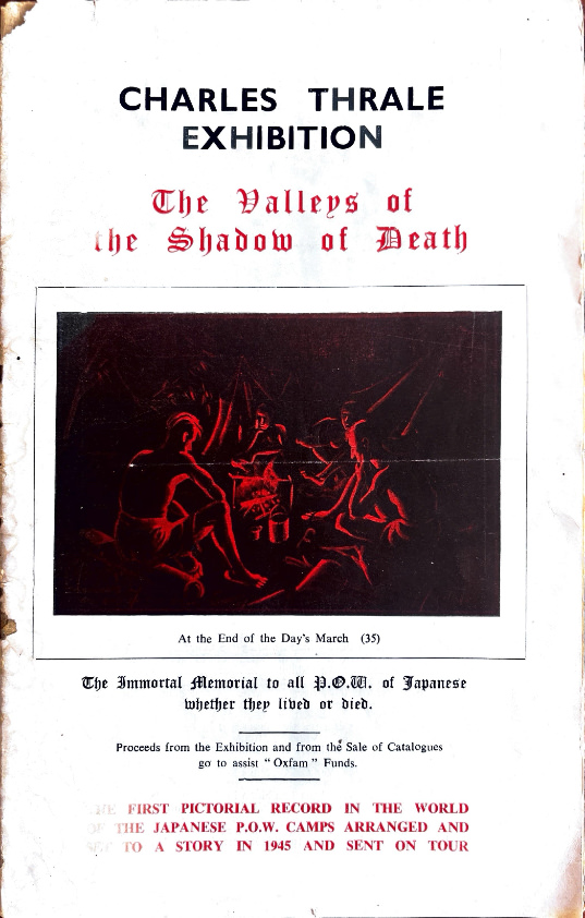 Charles THRALE Exhibition programme Charles THRALE Exhibition programme