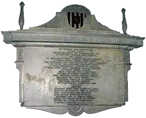 Henry Thrale's memorial tablet