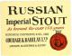 Barclays Russian Imperial Stout label, 1975.