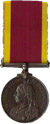 China War Medal - obverse view