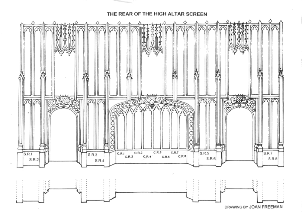 St Albans Cathedral Graffiti Plan