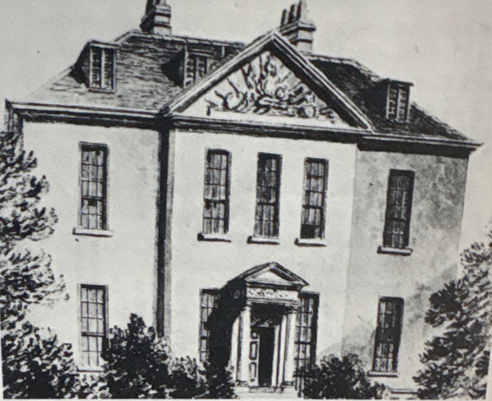 Holywell House at St. Albans, home of the Duke and Duchess of Marlborough who favoured this house before all others. Demolished 1837.